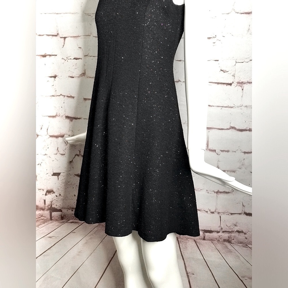 ZUNIE Multicolored Sparkly Black A-Line Keyhole Neck Party Dress GIRLS 16 - Picture 15 of 16